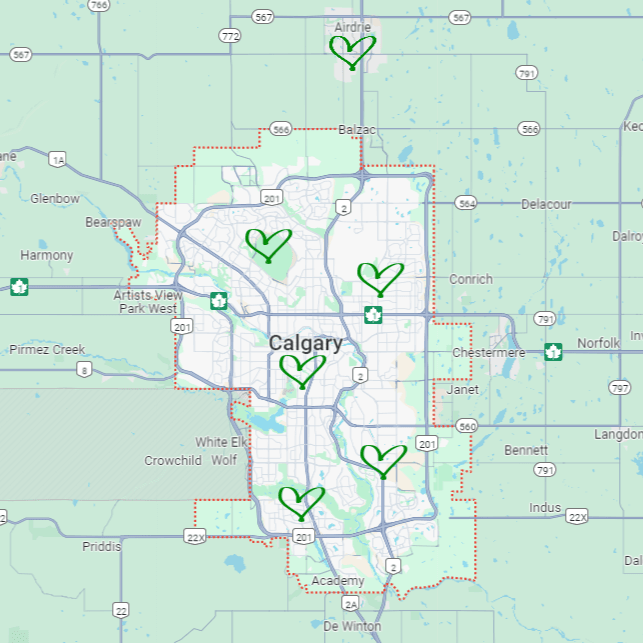 Map Calgary